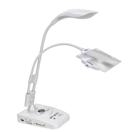 Go Lightly LED Task Lamp with Magnifier