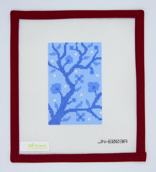 Blue Branches Passport Cover 2.75 x 4.25 18 mesh