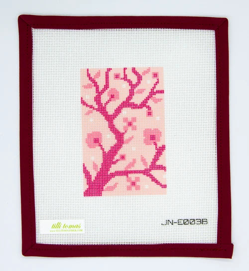 Pink Branches Passport Cover 2.75 x 4.25 18 mesh