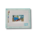 Product packaging with a pool graphic on a white background