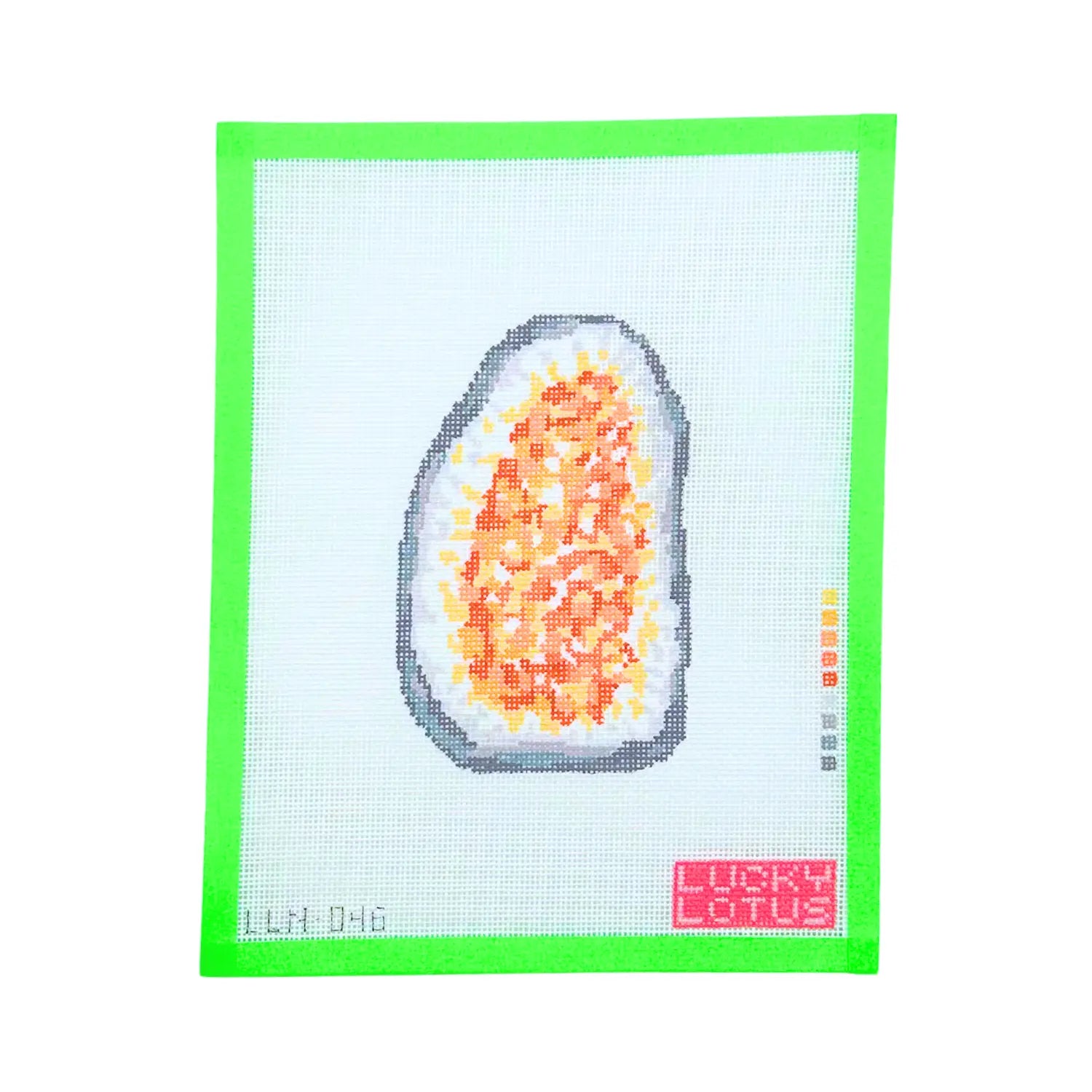 Pixelated image of a potato with a green border and 'Lucky Totus' branding.