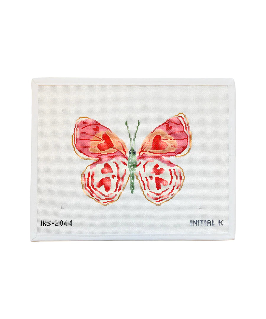Butterfly design on a white card with text