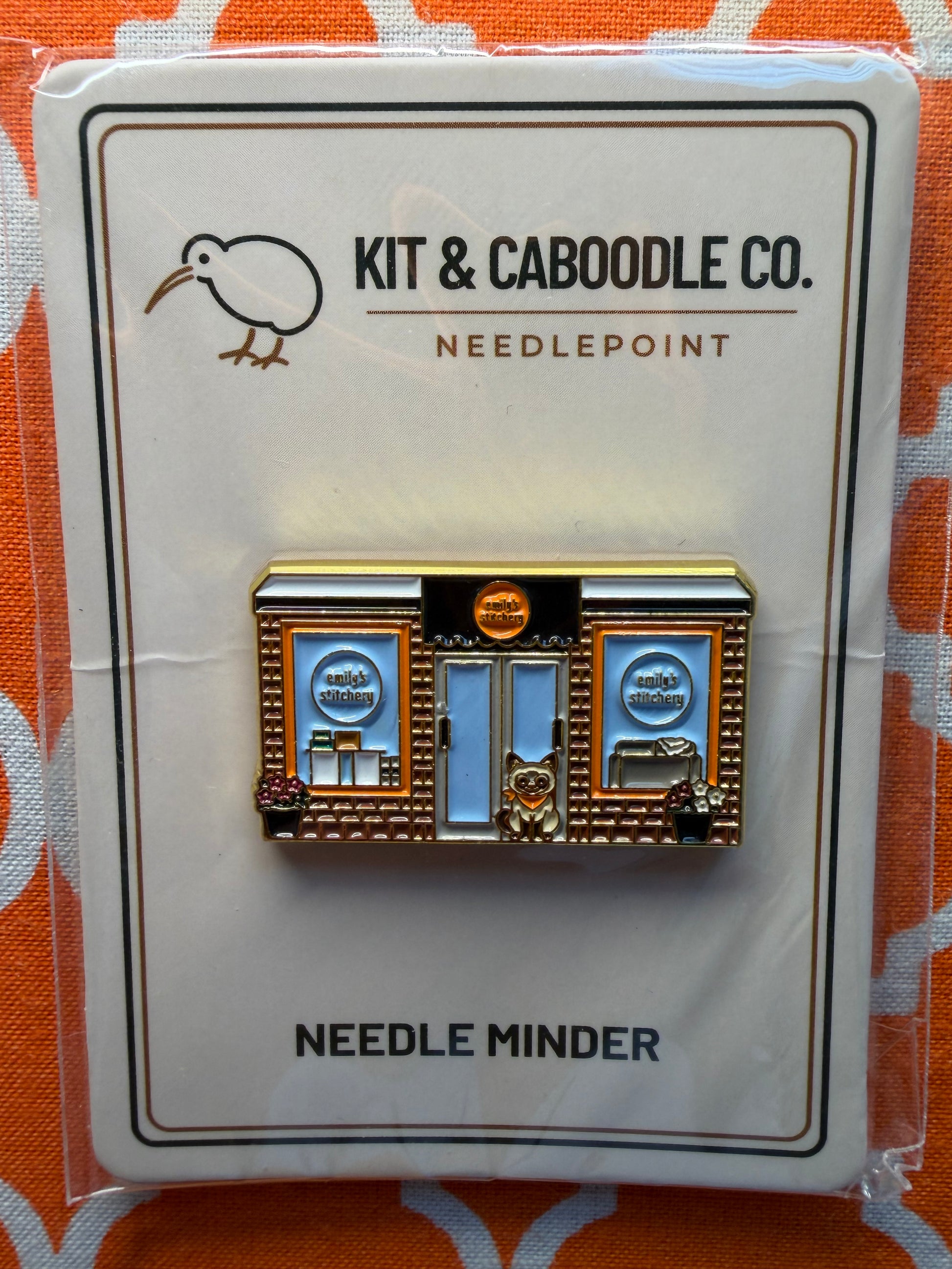Kit & Caboodle Co. needle minder on original backing card
