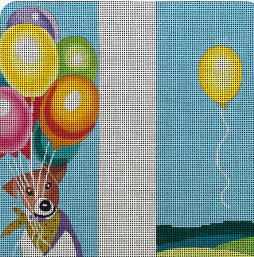 Dog with Balloons
