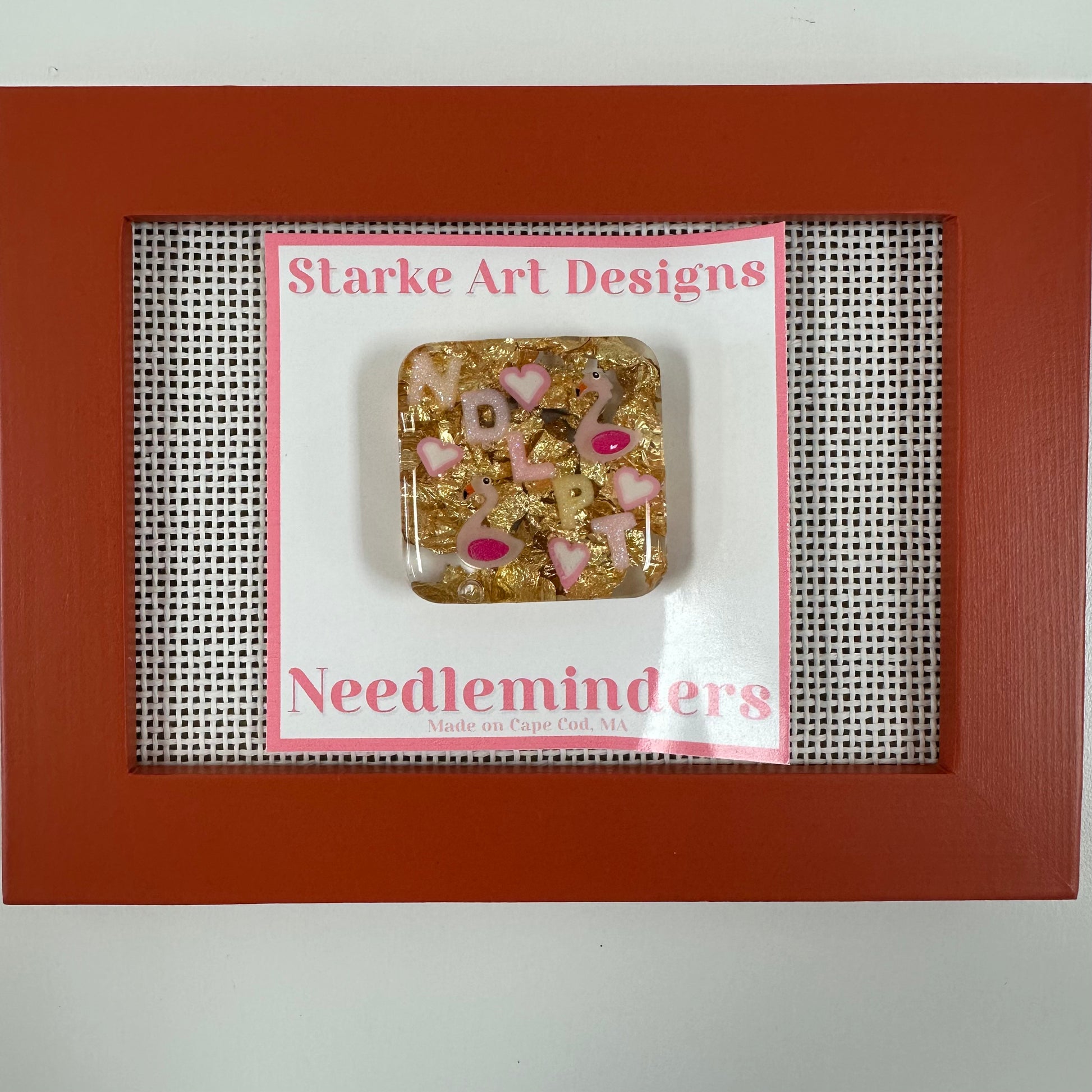 Starke Art Designs Needle minder with decorative design on a white background