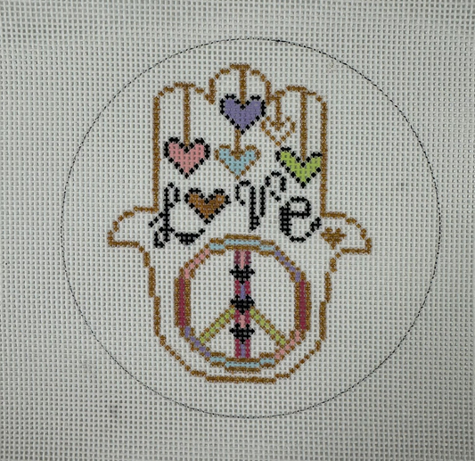 Tiny Love Hamsa w/ Stitch Guide
