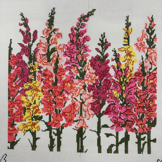 Wildflower needlepoint canvas