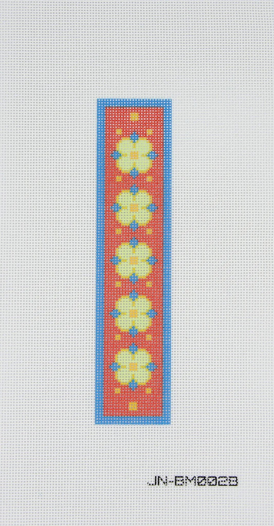 Bookmark - Red Floral 1.5 x 6.5  18m