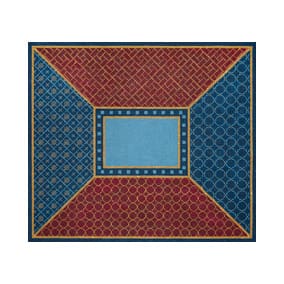Burgundy & Blue Patterns