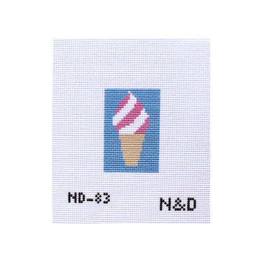 Ice cream cone needlepoint canvas