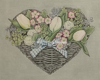 Misc: Heart Basket Floral