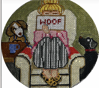 Dog Stitching Girl