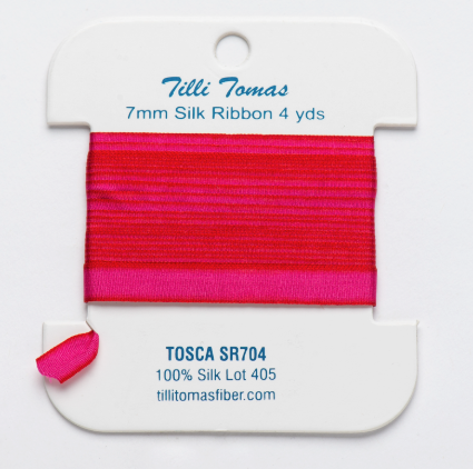 Planet Earth Silk Ribbon 7mm Tosca