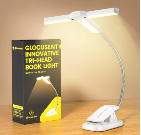 Tri-Head Book Light