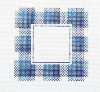 Blue Plaid Picture Frame