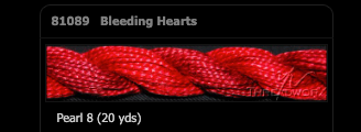 Threadworx #8 Perle - Bleeding Hearts - 1089