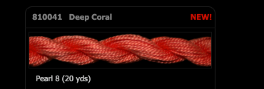 Threadworx #8 Perle -  Deep Coral - 10041