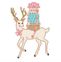 Christmas reindeer needlepoint canvas