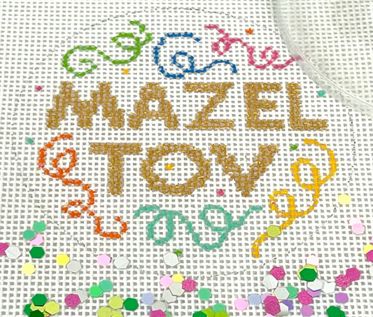 Mazel Tov - Gold Lettering