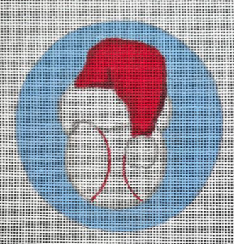 BASEBALL SANTA ORNAMENT