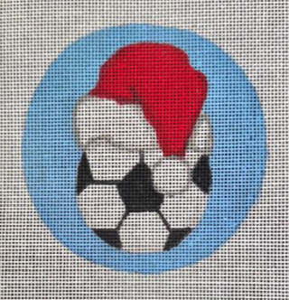 SOCCER SANTA ORNAMENT