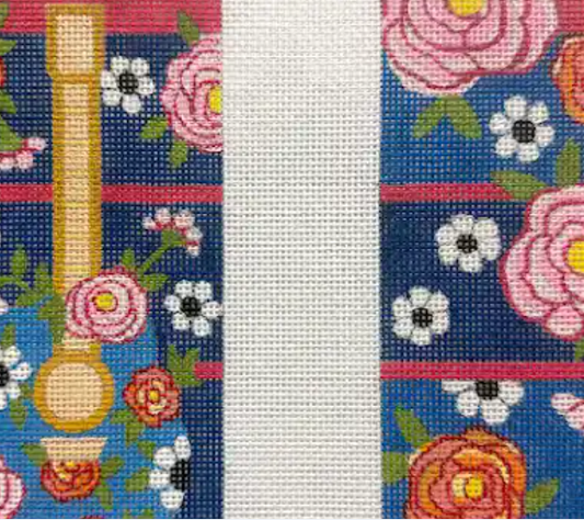Guitar/Floral Eyeglass Case
