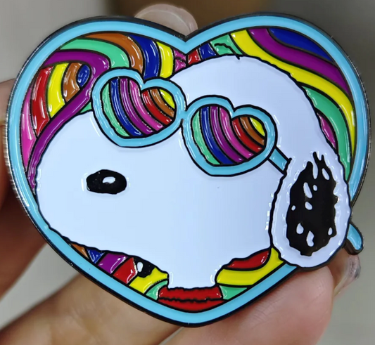 Groovy Snoopy Heart Needleminder