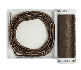 Russia Braid with Couching Thread - Castilian Bronze