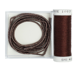 Russia Braid with Couching Thread - Gothic Copper