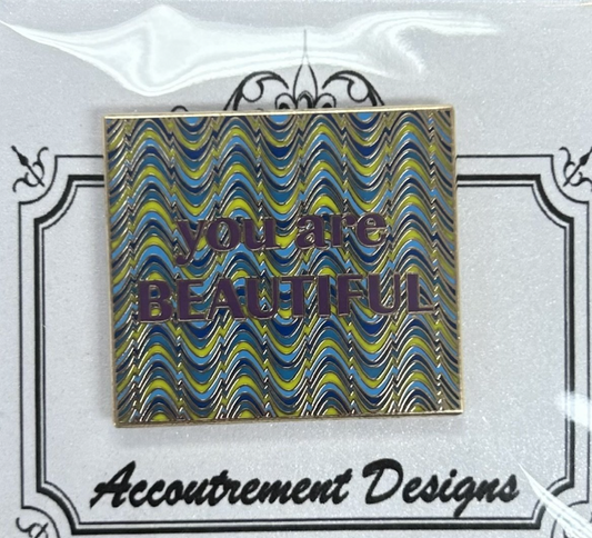 You are Beautiful Needle Minder- Purple Lettering