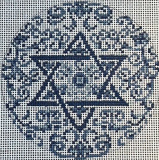 Transferware Judaica Round