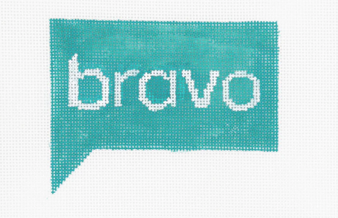 Teal banner with 'bravo' text on a white background