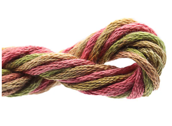 Multicolored rope knot on a white background