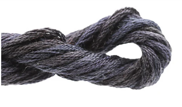 Close-up of gray rope on a white background