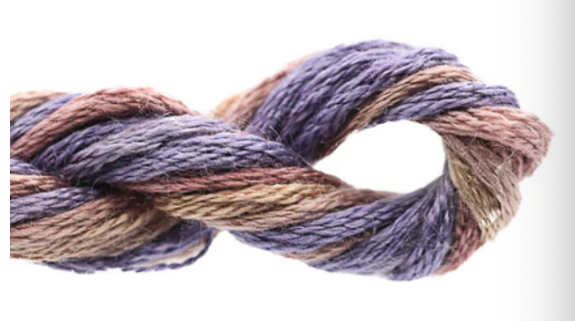 Close-up of multicolored yarn on a white background