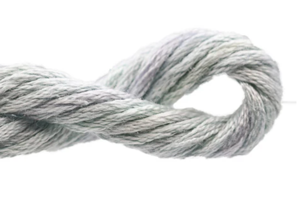 Close-up of gray rope on a white background