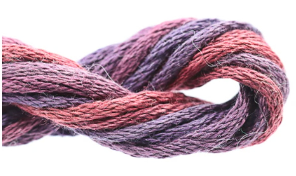 Close-up of multicolored yarn on a white background