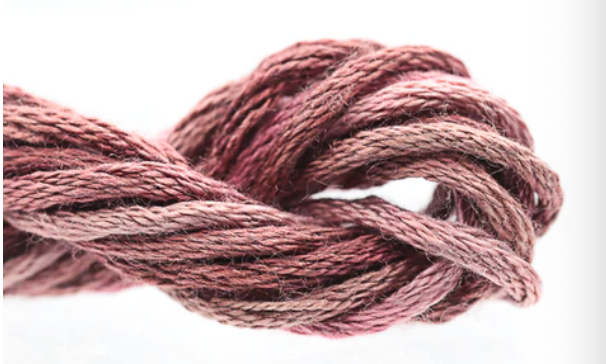 Close-up of a ball of pink yarn on a white background