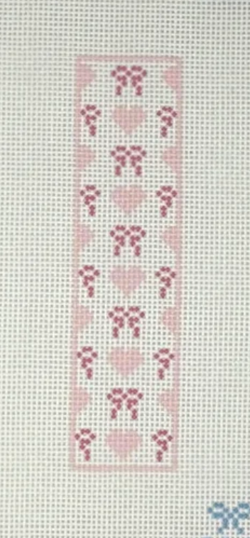 Bows & Hearts Bookmark - Pink