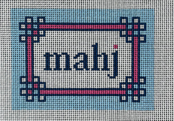 Floral Corner Mahjong Insert (Light Blue Pink)