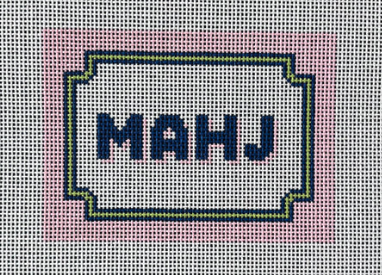 Bracket Frame Mahjong Insert (Pink Navy Citron)