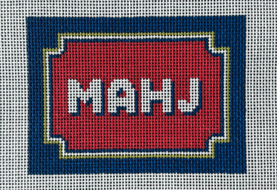 Bracket Frame Mahjong Insert (Red Navy Olive)