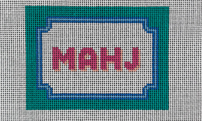 Bracket Frame Mahjong Insert (Teal Pink Blues)
