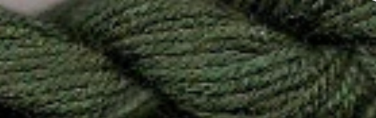 Dark olive green twisted yarn