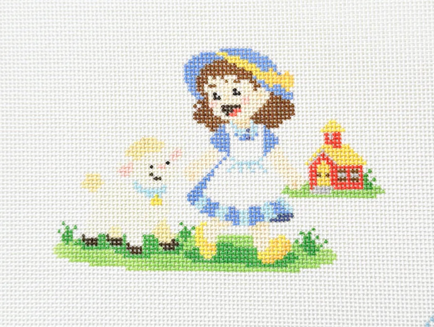 Little Bo Peep needlepoint canvas
