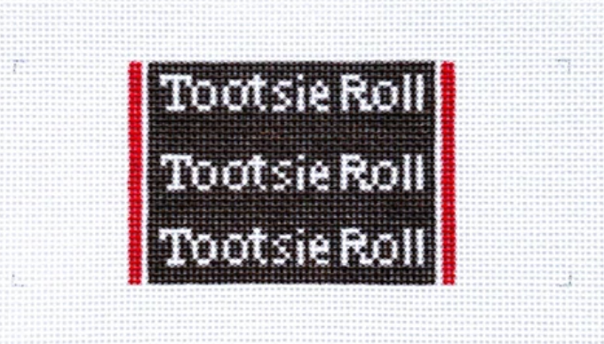 Tootsie Roll needlepoint canvas