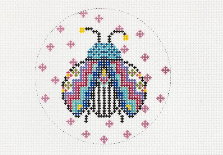 Ladybug needlepoint canvas