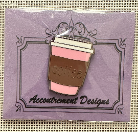 Pink Coffee Cup Needle Minder