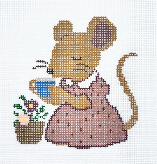 Mouse Drinking Tea