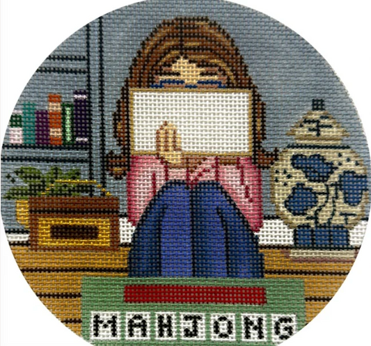 MAHJ Stitching Girl Round